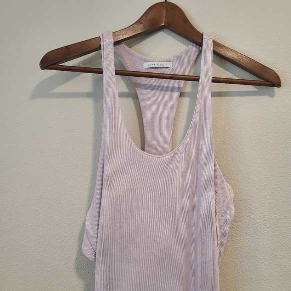 John Elliott Mineral Ribbed Midi Lavender Dress - Picture 4 of 8